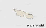 Shaded Relief 3D Map of Zitenga, single color outside