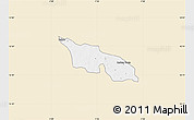 Classic Style Map of Zitenga, single color outside