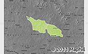 Physical Map of Zitenga, darken, desaturated