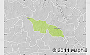 Physical Map of Zitenga, lighten, desaturated
