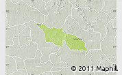 Physical Map of Zitenga, lighten, semi-desaturated