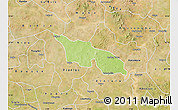 Physical Map of Zitenga, satellite outside