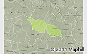 Physical Map of Zitenga, semi-desaturated