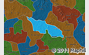 Political Map of Zitenga, darken