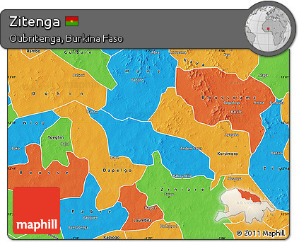 Political Map of Zitenga