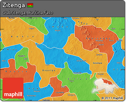 Political Map of Zitenga