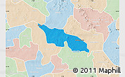 Political Map of Zitenga, lighten