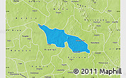 Political Map of Zitenga, physical outside