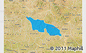 Political Map of Zitenga, satellite outside