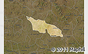 Satellite Map of Zitenga, darken