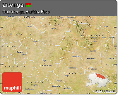 Satellite Map of Zitenga