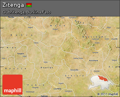 Satellite Map of Zitenga