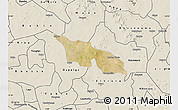 Satellite Map of Zitenga, shaded relief outside