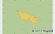 Savanna Style Map of Zitenga, single color outside