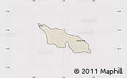 Shaded Relief Map of Zitenga, cropped outside
