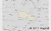 Shaded Relief Map of Zitenga, desaturated