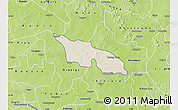 Shaded Relief Map of Zitenga, physical outside