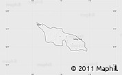 Silver Style Map of Zitenga, single color outside