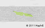 Physical Panoramic Map of Zitenga, lighten, desaturated