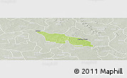 Physical Panoramic Map of Zitenga, lighten, semi-desaturated