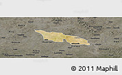 Satellite Panoramic Map of Zitenga, darken, semi-desaturated
