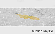 Satellite Panoramic Map of Zitenga, lighten, desaturated