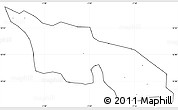 Blank Simple Map of Zitenga, cropped outside, no labels
