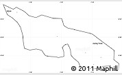 Blank Simple Map of Zitenga, cropped outside