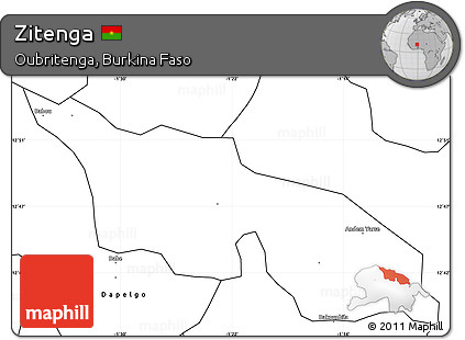 Blank Simple Map of Zitenga