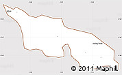 Classic Style Simple Map of Zitenga, cropped outside