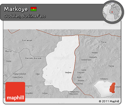 Gray 3D Map of Markoye