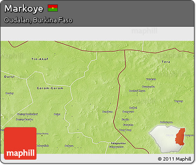 Physical 3D Map of Markoye