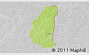 Physical 3D Map of Markoye, lighten, desaturated