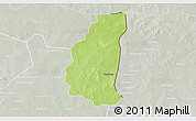 Physical 3D Map of Markoye, lighten, semi-desaturated