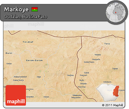 Satellite 3D Map of Markoye