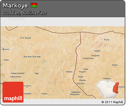 Satellite 3D Map of Markoye