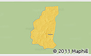 Savanna Style 3D Map of Markoye, single color outside