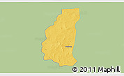 Savanna Style 3D Map of Markoye, single color outside