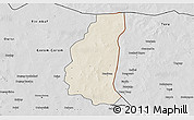 Shaded Relief 3D Map of Markoye, desaturated