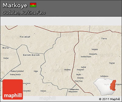 Shaded Relief 3D Map of Markoye