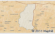 Shaded Relief 3D Map of Markoye, satellite outside