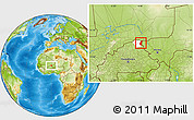 Physical Location Map of Markoye, highlighted parent region