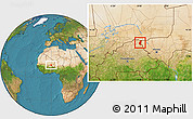 Satellite Location Map of Markoye
