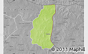 Physical Map of Markoye, desaturated