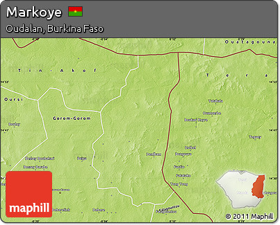 Physical Map of Markoye