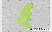 Physical Map of Markoye, lighten, desaturated