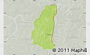 Physical Map of Markoye, lighten, semi-desaturated