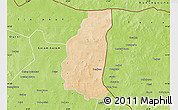 Satellite Map of Markoye, physical outside