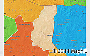 Satellite Map of Markoye, political outside