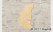 Satellite Map of Markoye, semi-desaturated